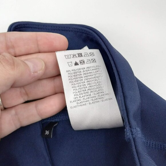 Bjorn Borg Charlie 7/8 Tights Blue High Rise Mesh Cutout Activewear Athleisure S - Picture 10 of 13